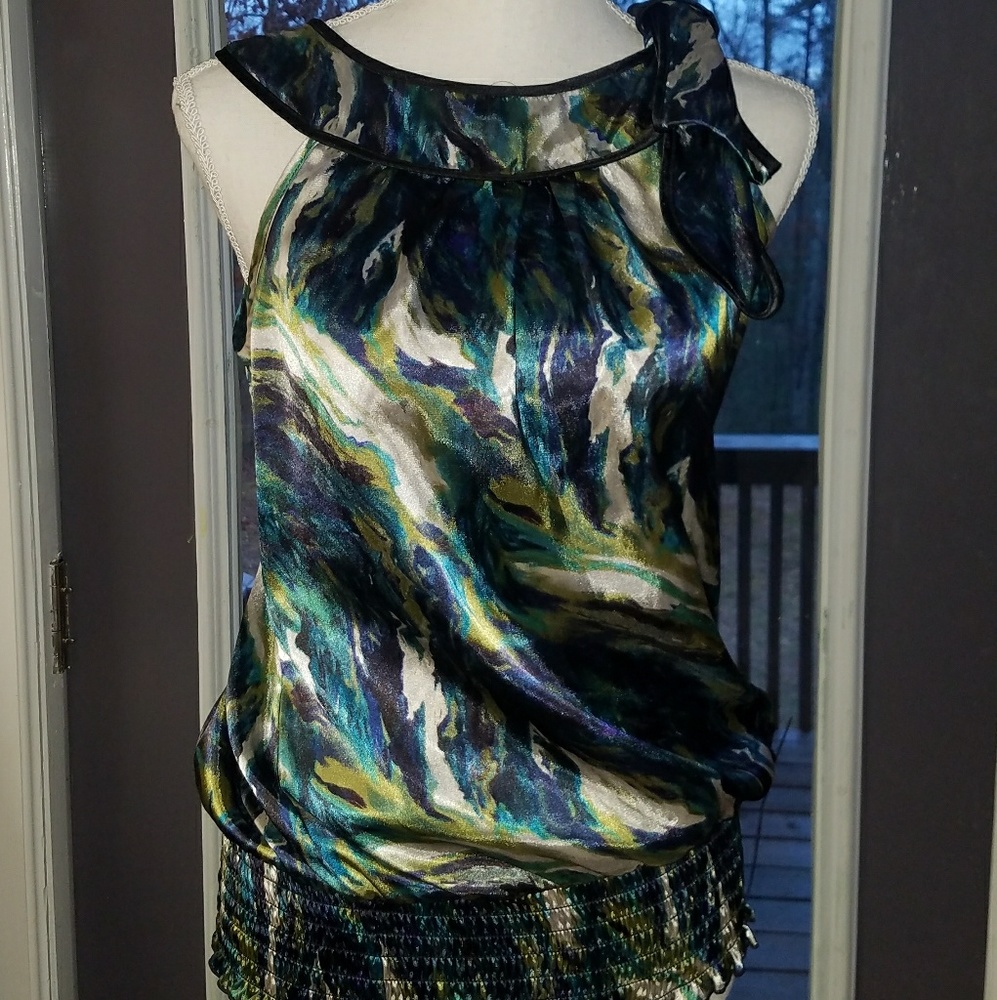 Silk blouse multicolor